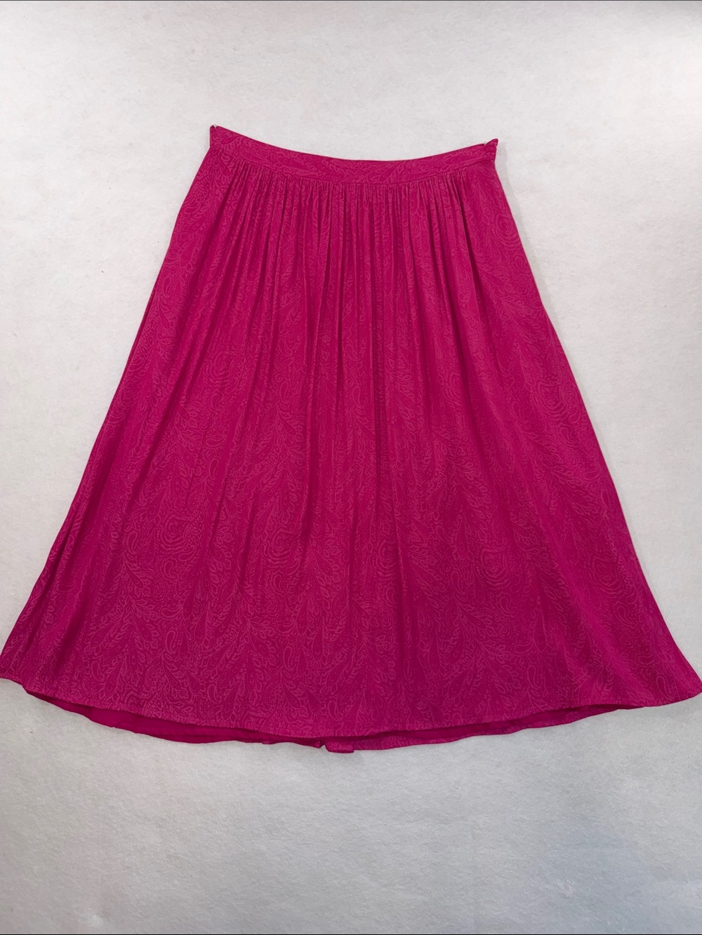 Anthropologie Magenta Midi Skirt
